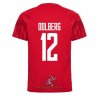 Officiële Voetbalshirt Denemarken Kasper Dolberg 12 Thuis WK 2022 - Heren